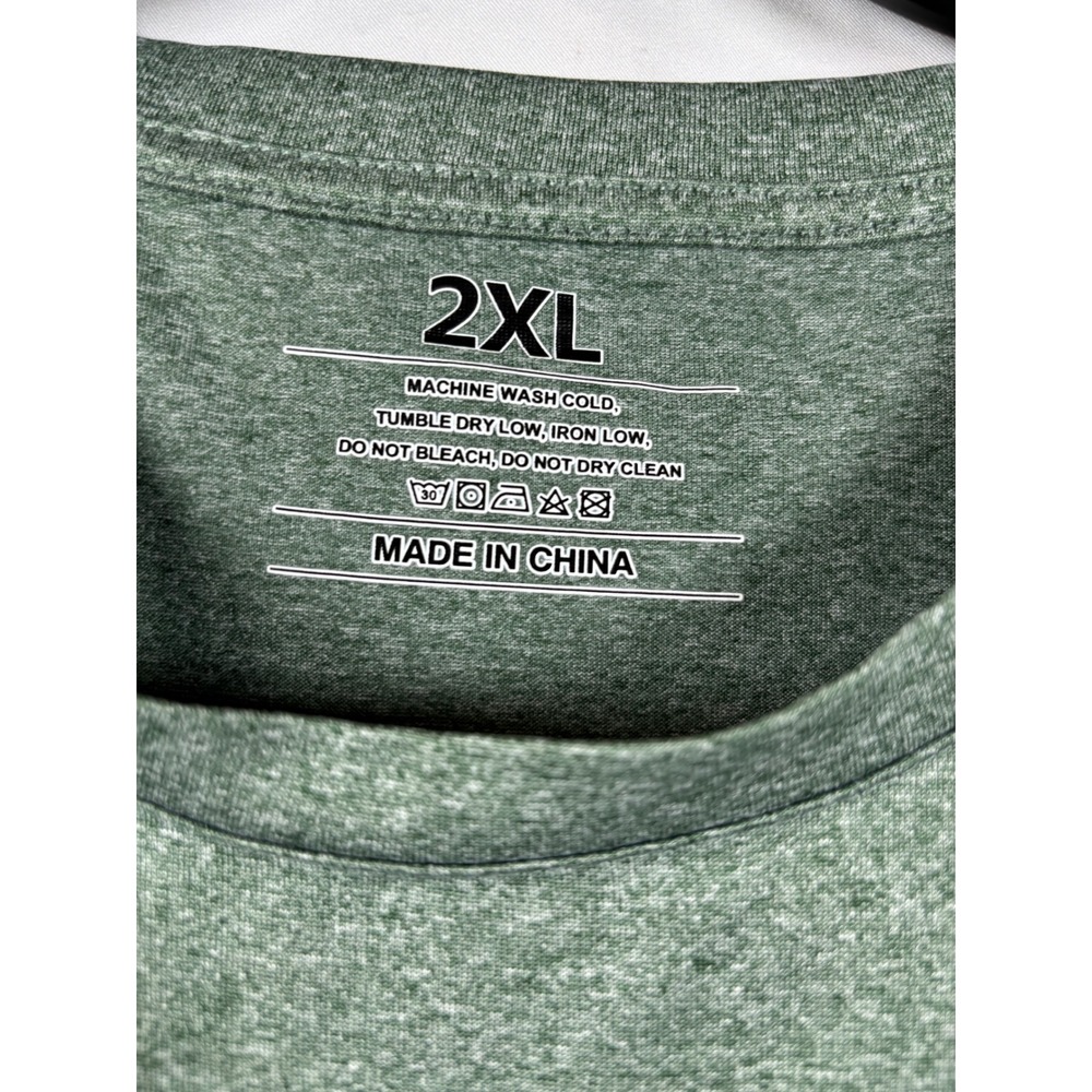 Lot of 4 Mens 2XL Heathered Performance T-Shirts Short Sleeve Crew Neck Basics - Picture 7 of 13